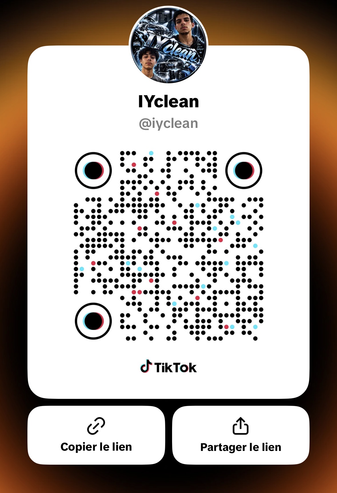 QR code TikTok IY Clean (@iyclean)